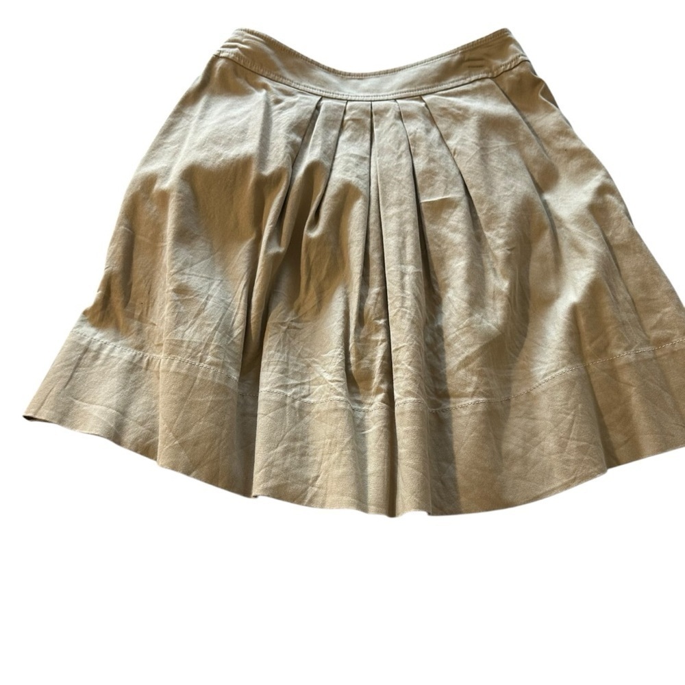 Loft women's size 2 tan pleated skirt
